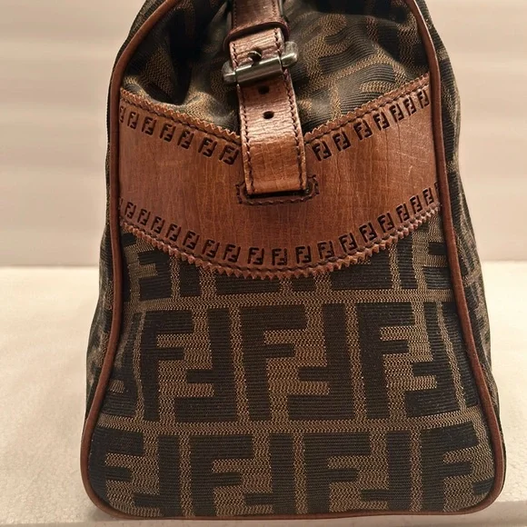🌼🌺🌸FENDİ AUTHENTIC VINTAGE ZÜCCA DU JOUR BAG - Picture 3 of 14